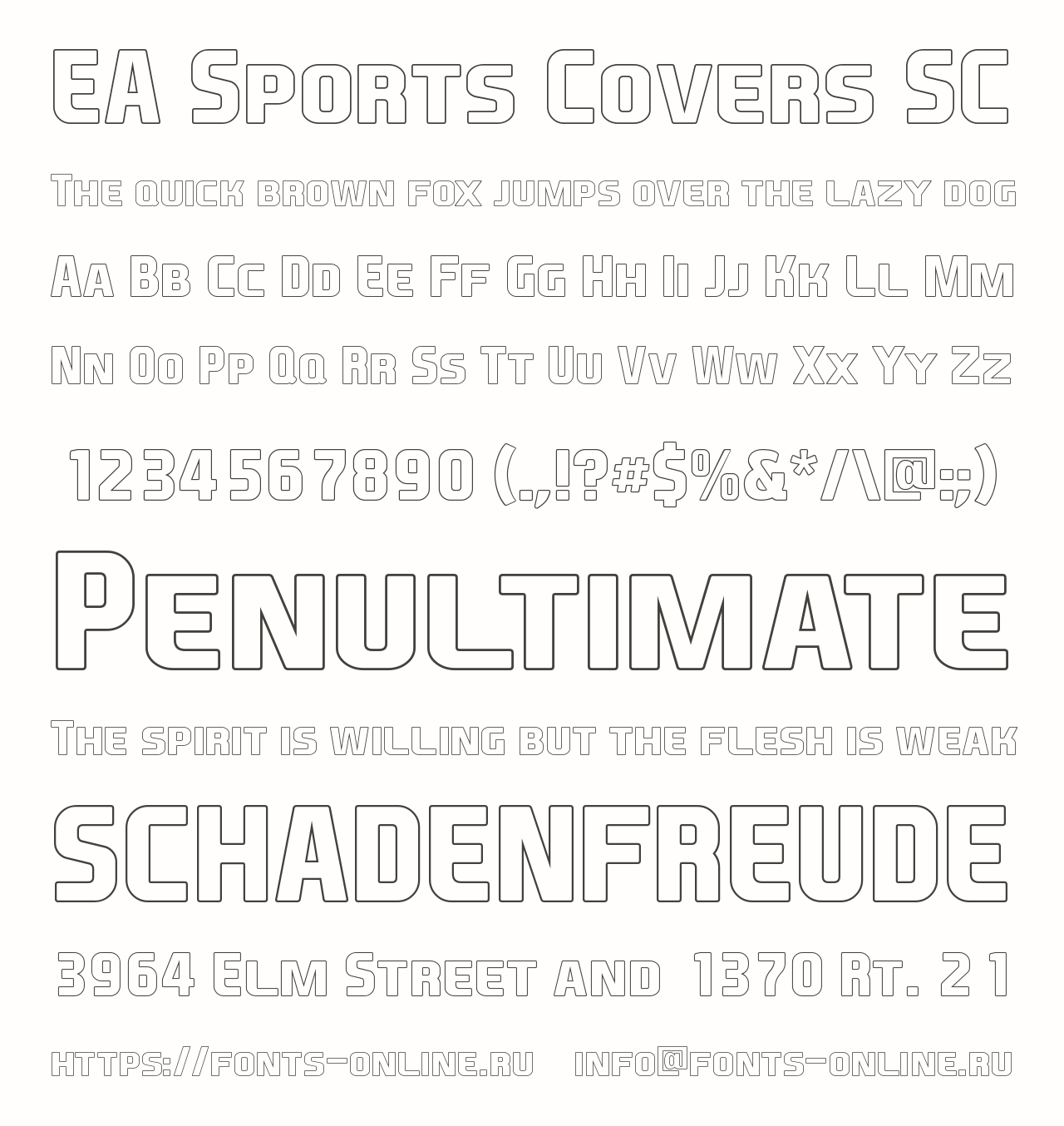 EA Sports Covers SC Free Font Download